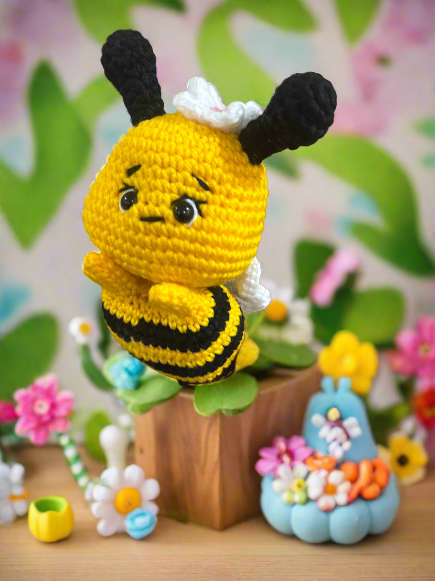 Handmade Crochet Bee Plush Toy