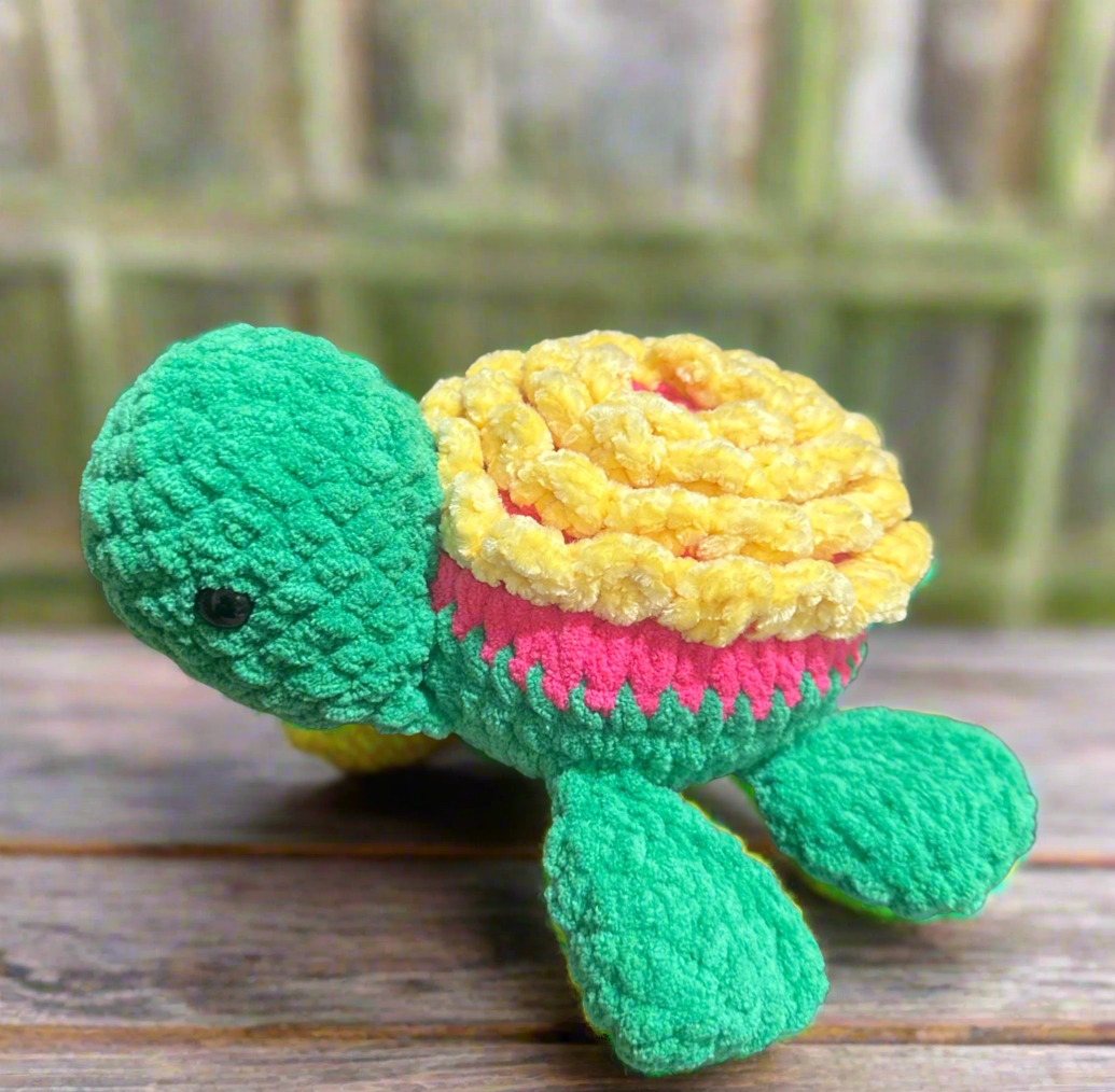 π’ Crochet Pineapple Turtle Plush β Handmade