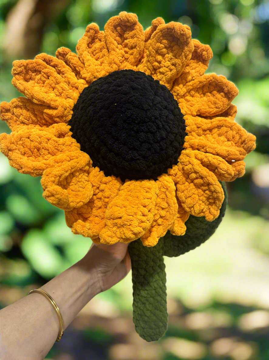 Handmade Crochet Sunflower Plush