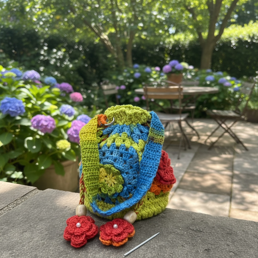Handcrafted Yellow Crochet Potli Bag for Women | Ethnic Drawstring Handbag for Weddings & Festive Wear