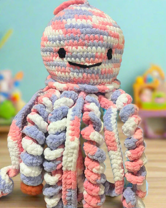 Handmade Crochet Pastel Octopus Plush