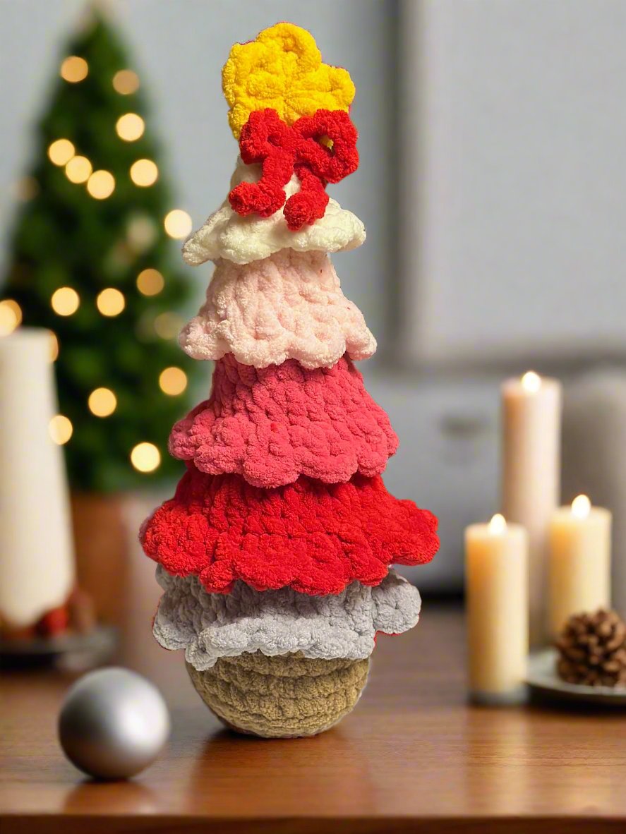 Handmade Layered Crochet Christmas Tree