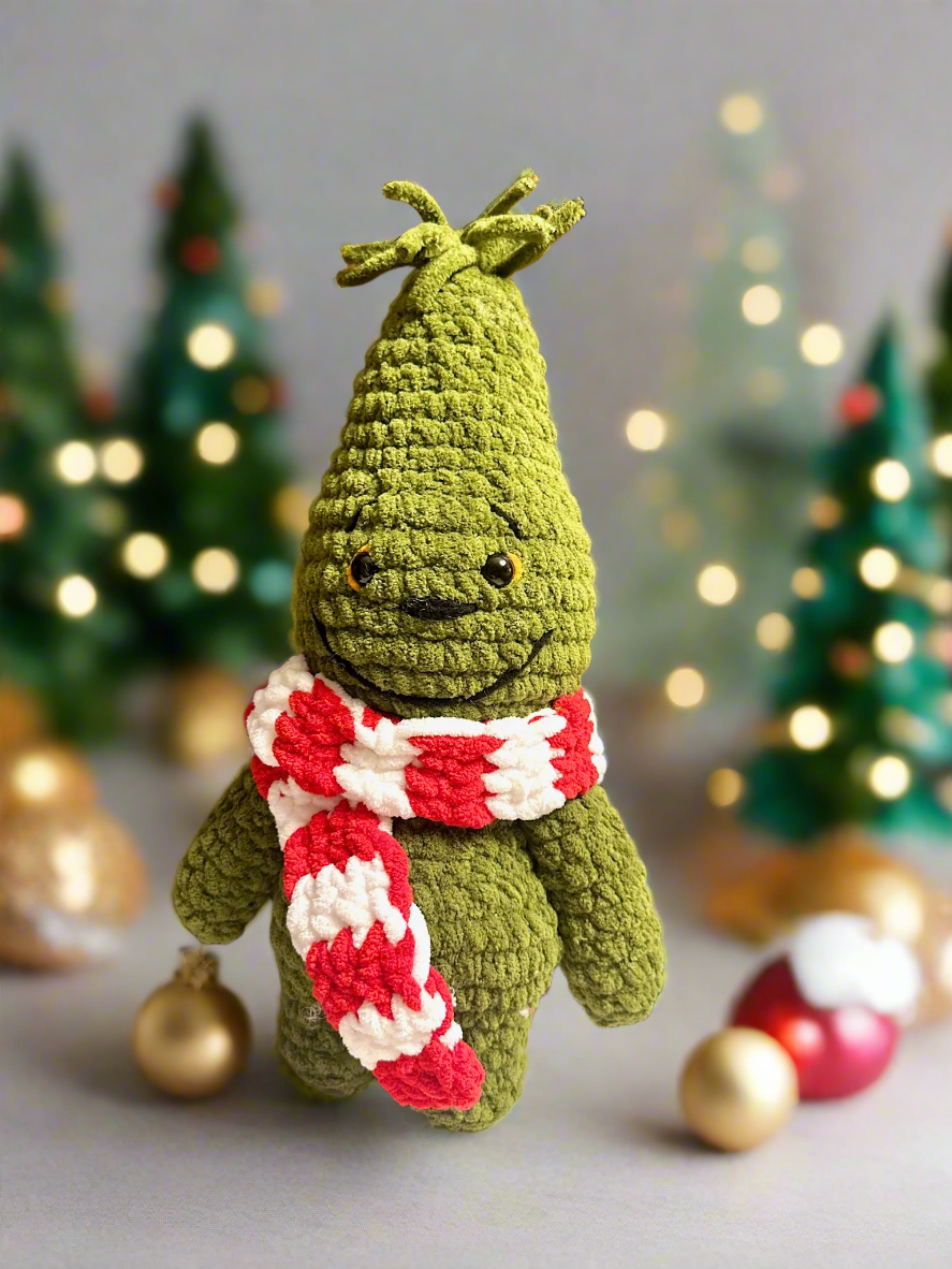 Handmade Crochet Christmas Tree Plush Doll