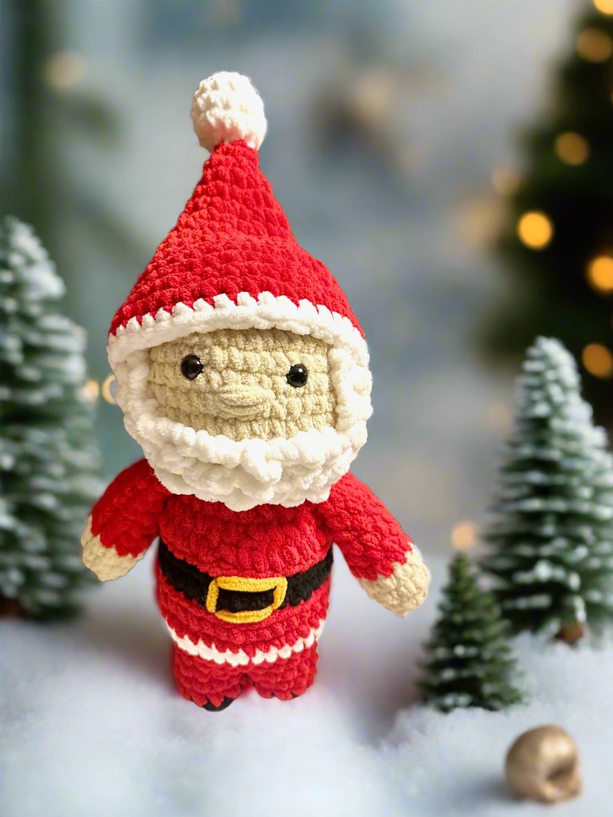 Handmade Crochet Santa Claus Doll