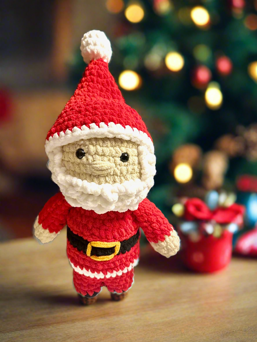 Handmade Crochet Santa Claus Doll