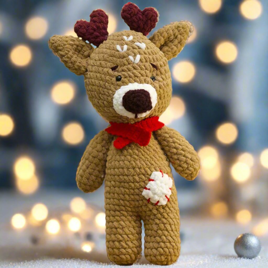 Handmade Crochet Reindeer Big