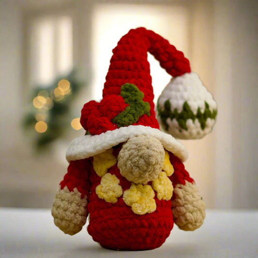 Handmade Crochet Christmas Gnome