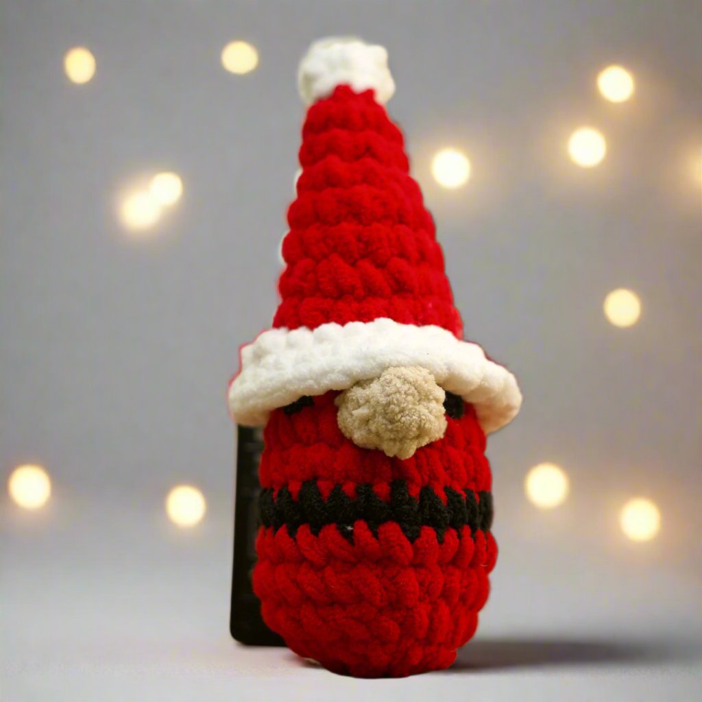 Handmade Crochet Mini Santa Plush